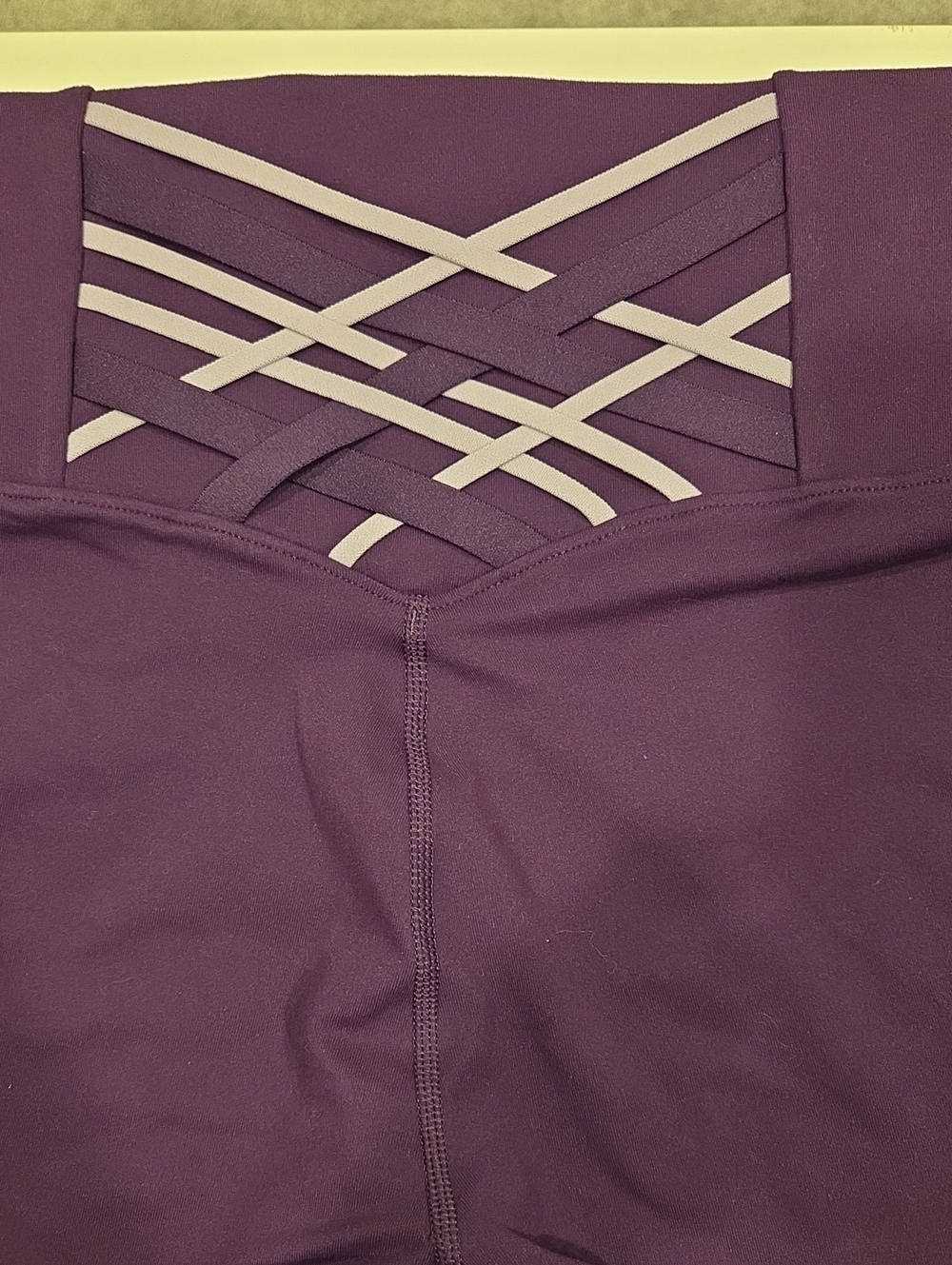 Fabletics Women’s Plum High-Waist Shorts with Back Lattice Waistband